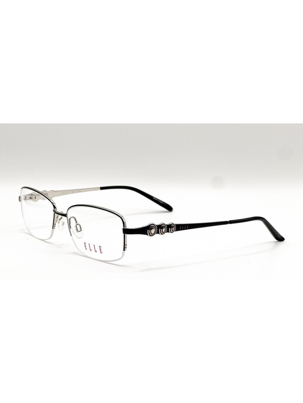 NEW ELLE EL13417 BK BLACK AUTHENTIC EYEGLASSES 50-17